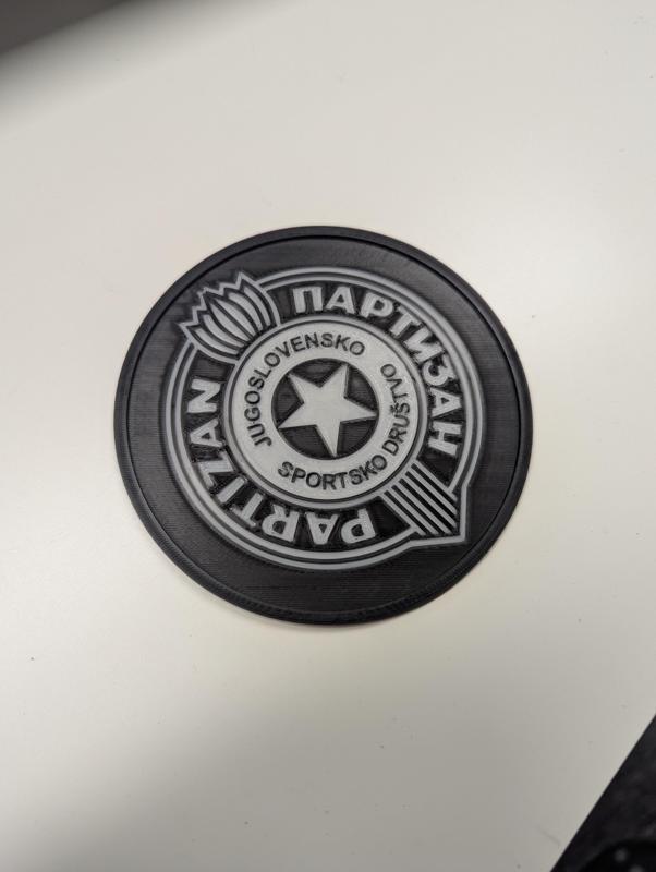 Multi-color Partizan coaster