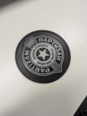 Multi-color Partizan coaster