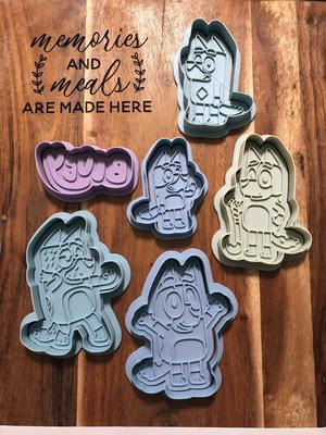 Bluey Bundle Cookie Cutters and Stamps