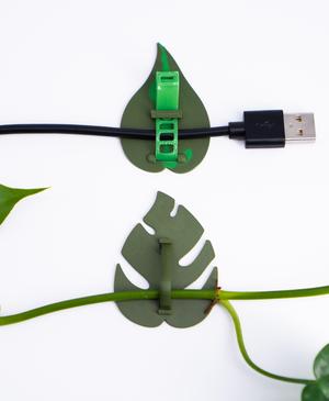 Plant Cable Clips & Ties "LeafLock" | Adjustable Cable Zip STL to 3D print | Leaf Wall Clips