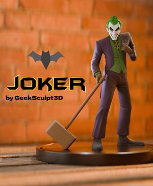 Joker Figure with Hammer - Superhero Collectible Statue