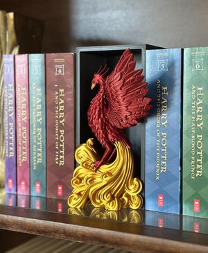 Phoenix Book Nook- H.P. Inspired Nook and Stand Alone Model