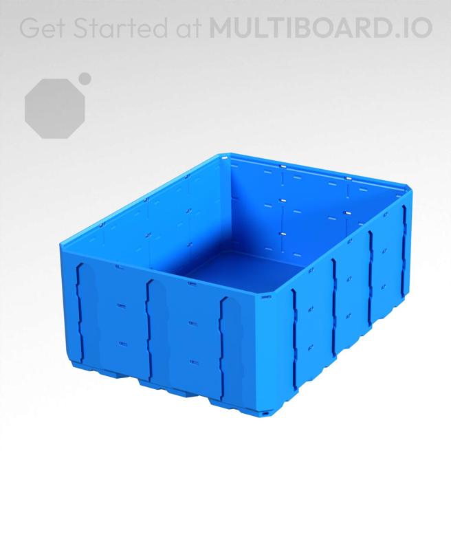 3x4x1.5 - Topped Multipoint Rail - Multibin Shell