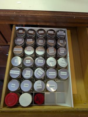 In-drawer Spice Rack - Spice Organizer