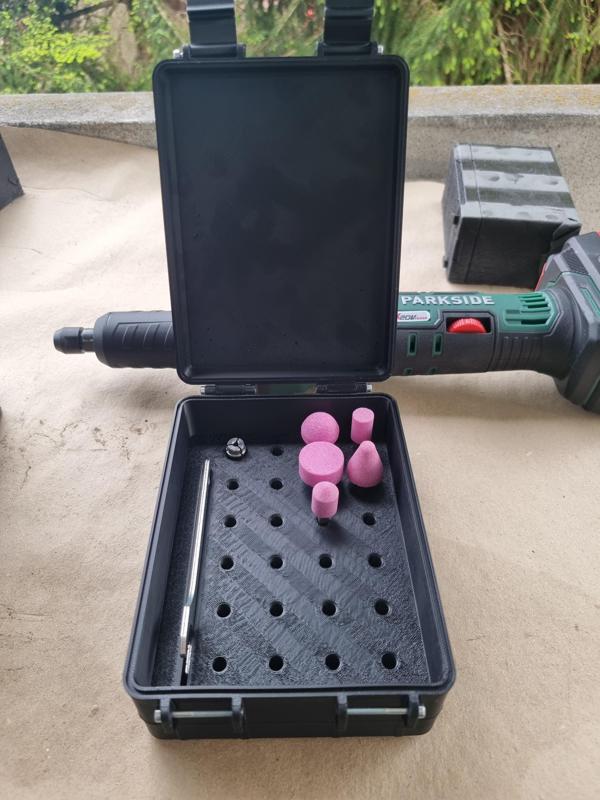 Parkside x20 die grinder accessory case