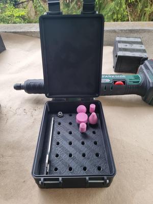 Parkside x20 die grinder accessory case