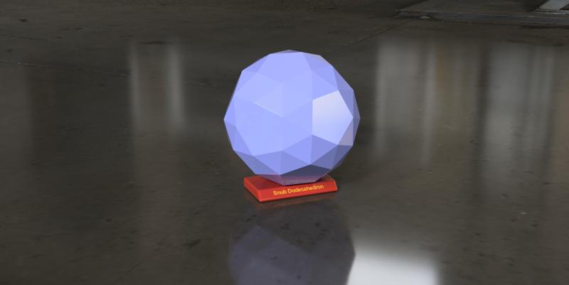 Snub Dodecahedron Solid