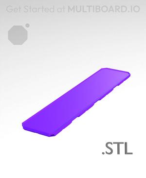 1x4x0·25 - Multibin Insert - STL Remixing File