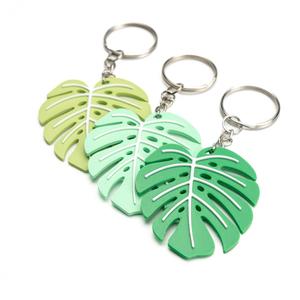 Monstera Keychain