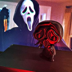 Funko-like Figure of Ghostface from Scream