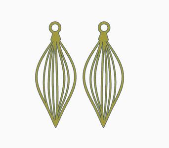 Christmas Ornament Earring 1.stl