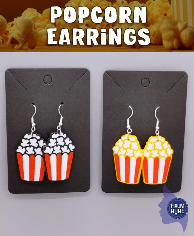 Popcorn Bucket Earrings