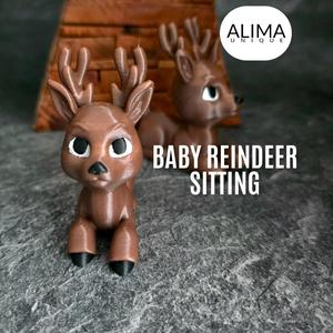 Baby Reindeer Sitting