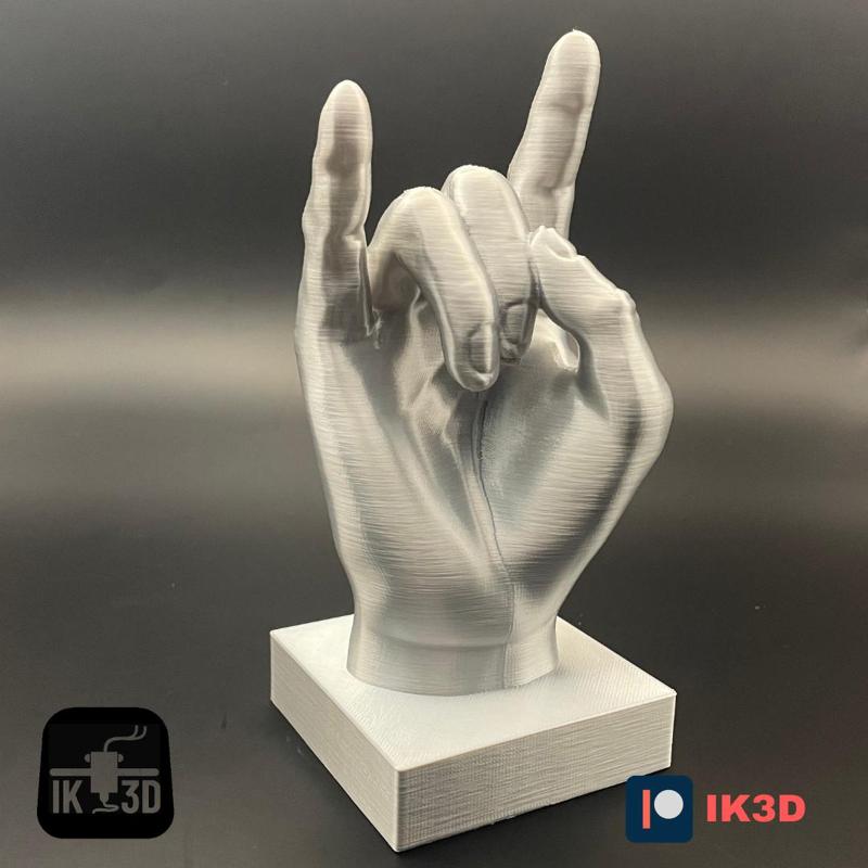 Hand Gesture Sculpture Rock On / Horns