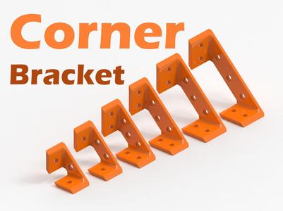 Corner Bracket - 6 Variations ( Parametric )
