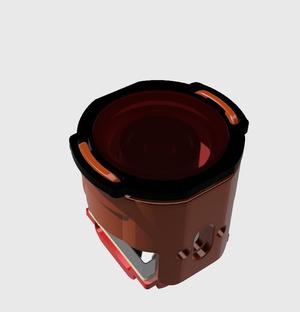 OpenIPC Thinker 14x14 camera covert to 19x19mm mount dock add ND filter dock