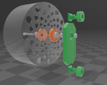 Running Wheel Wall Holder