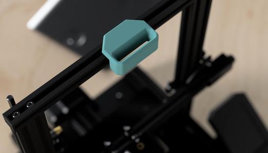 Slot-in filament guide for Ender 3V3 KE
