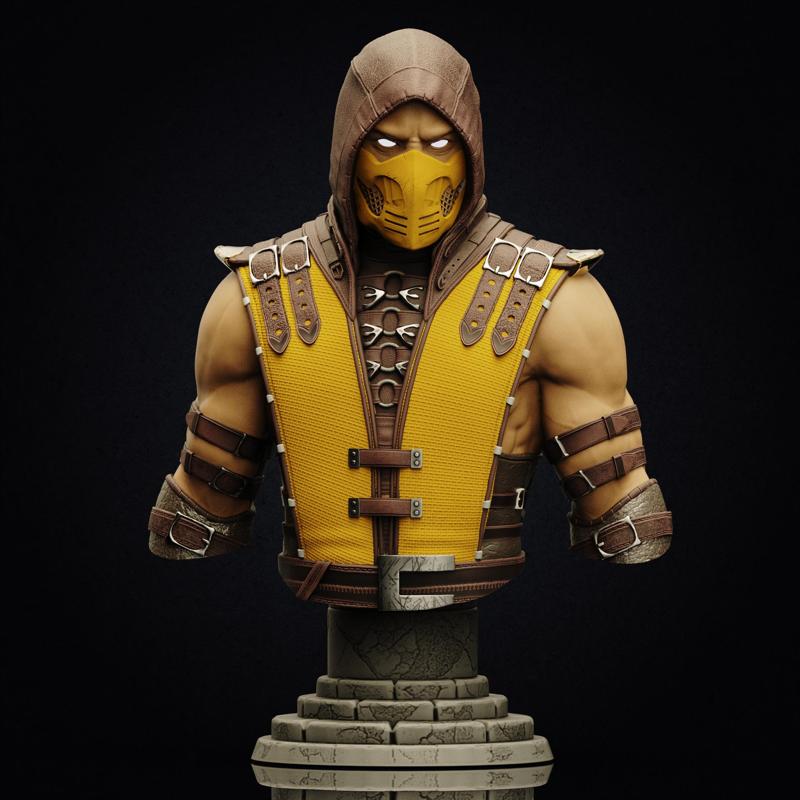 Scorpion bust (Pre-Supported)