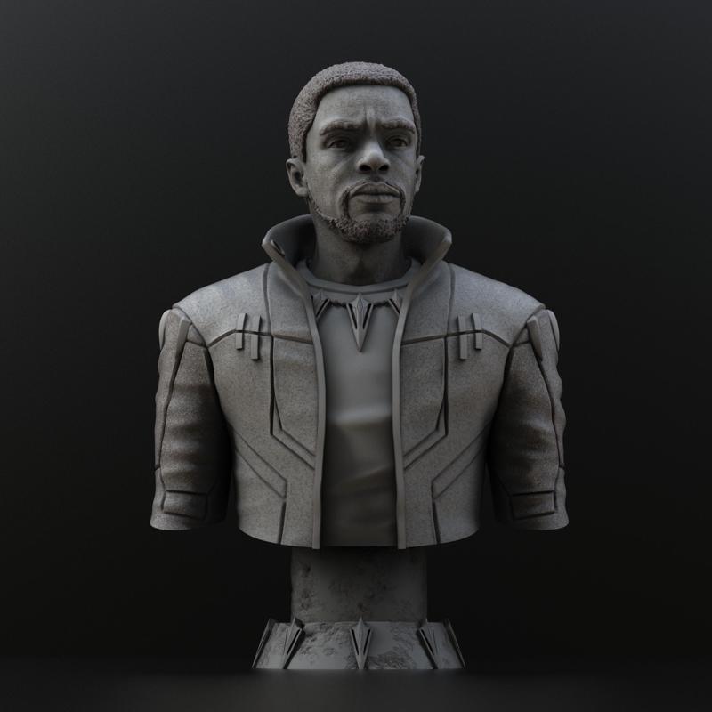 Starlord T'Challa bust (Pre-Supported)