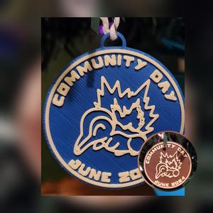 Pokemon Go Community Day Classic #88 coin - Cyndaquil Ornament
