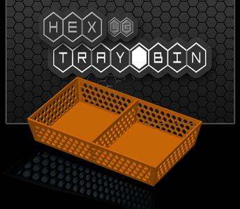 Hex Tray / Bin Large w/Divider