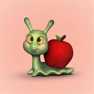 Apple Snail- (Little Big Head Series)