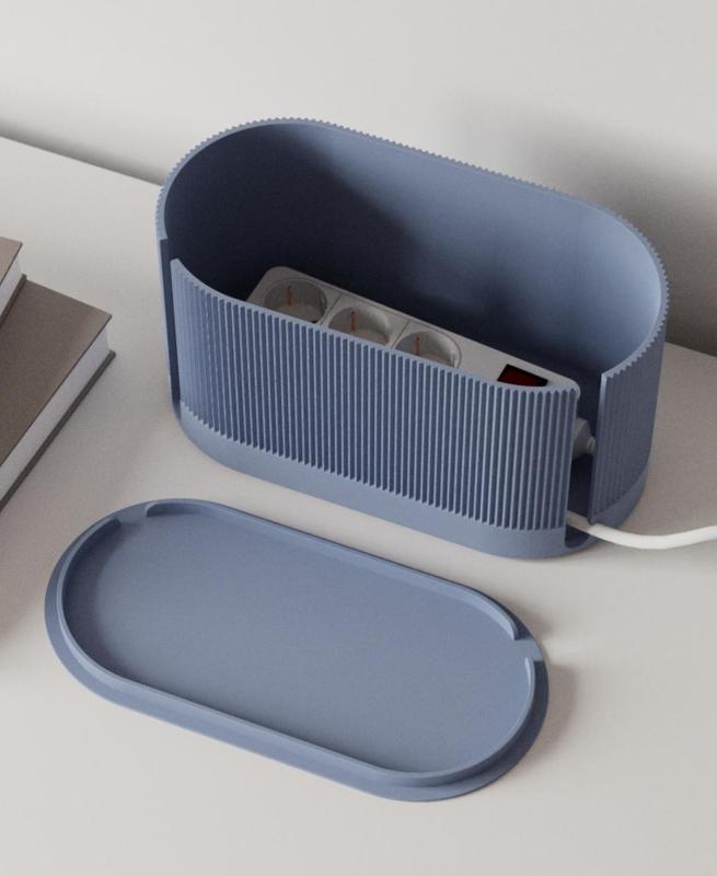 Cable Management Box - Line pattern - Cable Storage Collection