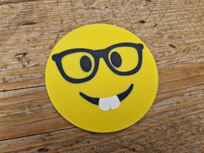 Nerd Face Emoji Coaster (AMS Ready)