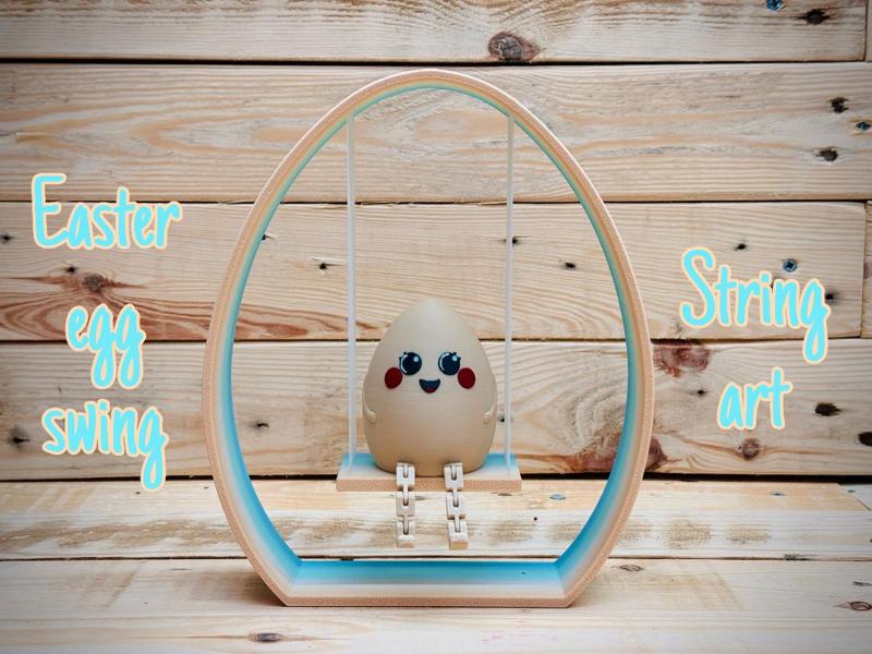 Easter Egg Swing String Art