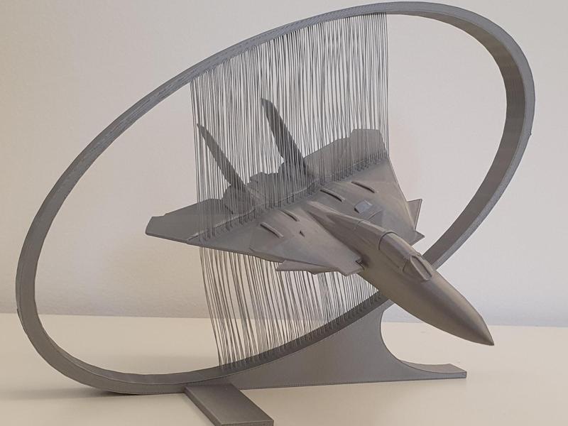 After Burner - Grumman F-14 Tomcat - String Art