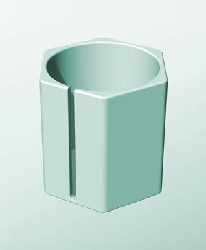 CH162-190-S Stacking slotted component box bin for makers