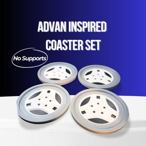 Advan SA3 Inspired Coaster Set – Iconic JDM Style for Your Desk!