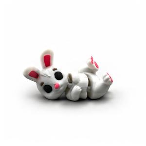 BUNNY LAYING DOWN - Figurine & Flexy 
