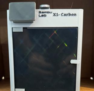 X1C storage 3 drawer unit with door and top lid