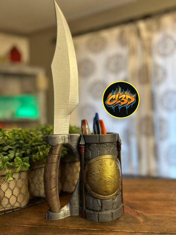 Spartan Dagger Pen Holder