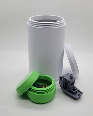Customizable Minimalist Threaded Cylinder