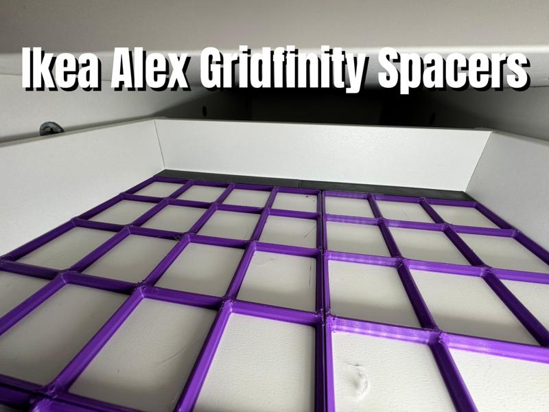 Ikea Alex Gridfinity Spacers