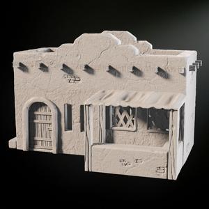 Sci-Fi Desert Market Building II