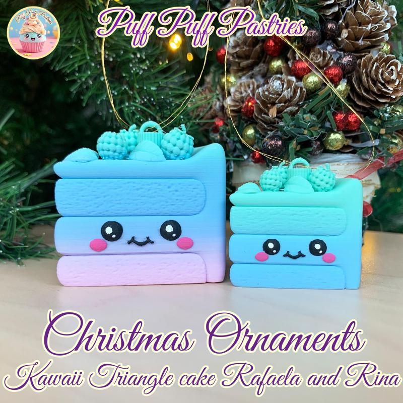 Christmas Ornaments Kawaii Triangle cake Rafaela and Rina