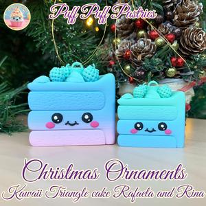 Christmas Ornaments Kawaii Triangle cake Rafaela and Rina