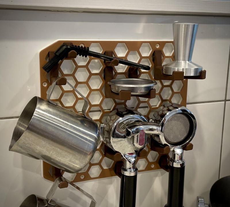 Honeycomb Coffee Wall