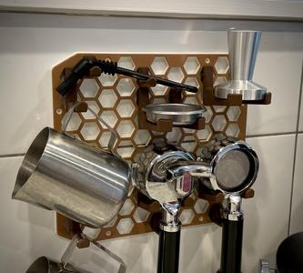 Honeycomb Coffee Wall