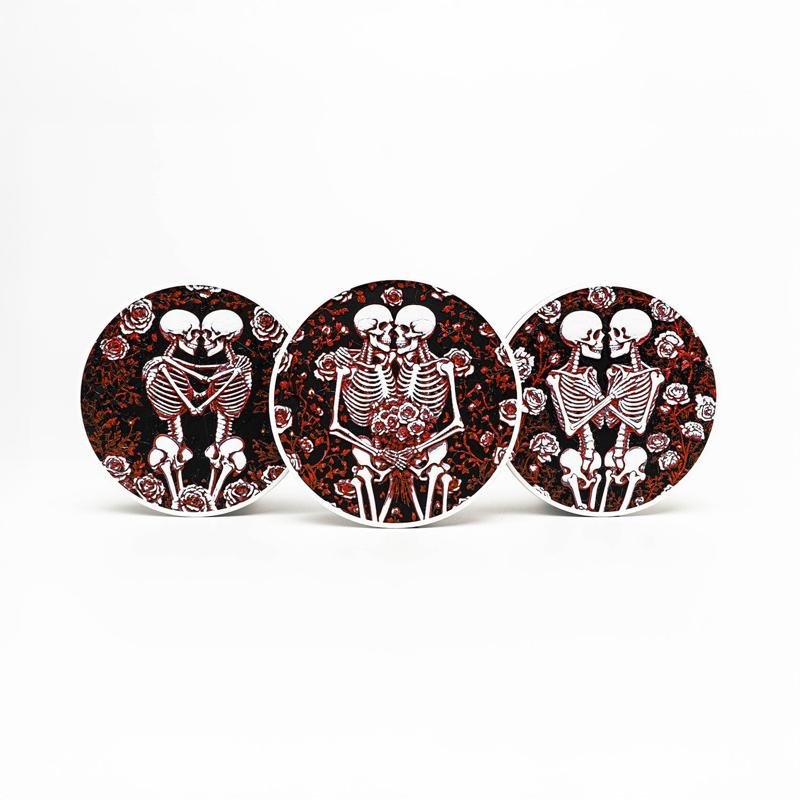 Skeleton Romance Coasters