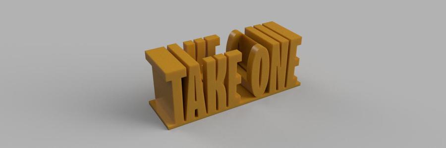 business card holder TAKE ONE