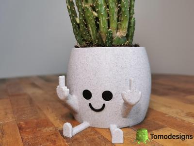 Middle Finger Happy Pot