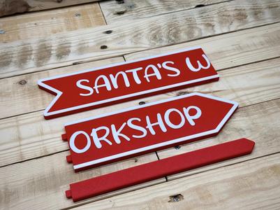 Santa’s Workshop Sign