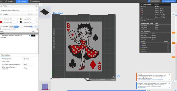 Betty Boop Playing Card Decoration