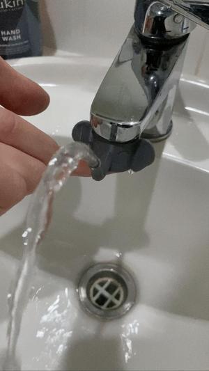 Elephant water fountain attachment