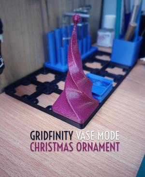 Gridfinity Vase Mode Christmas Ornament